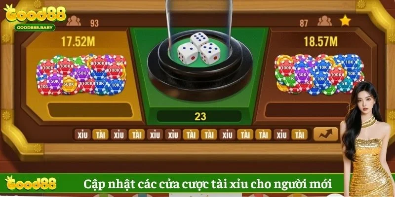 Cập nhật các cửa cược tài xỉu cho người mới