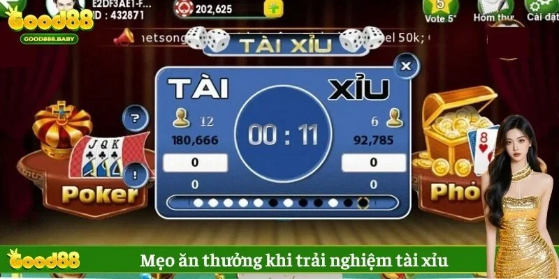 Mẹo ăn thưởng nhanh khi trải nghiệm trò chơi tài xỉu